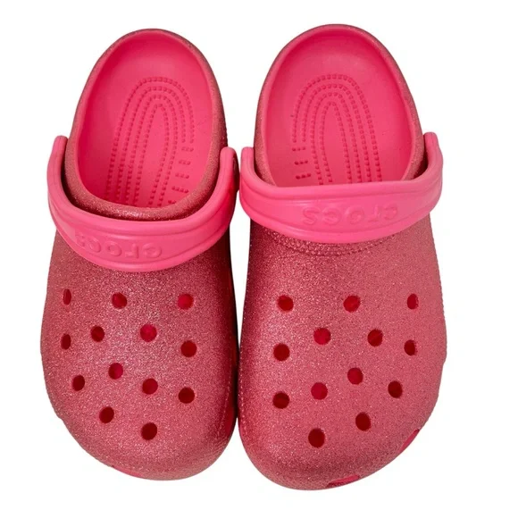 Crocs Pink Glitter Clogs - Picture 5 of 9
